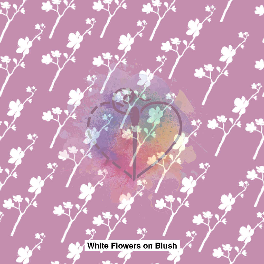 White Flowers On Blush Lfs Catalog