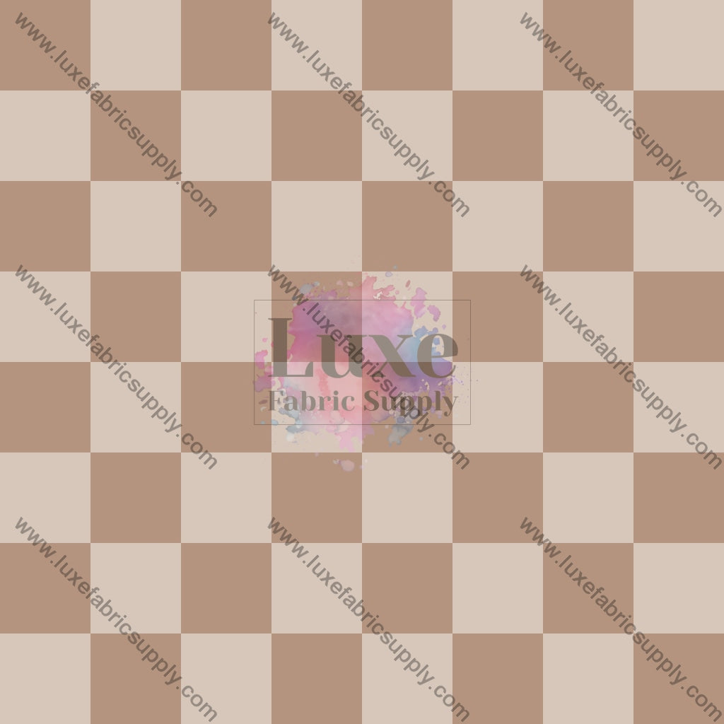 Checkers Beige Fabric