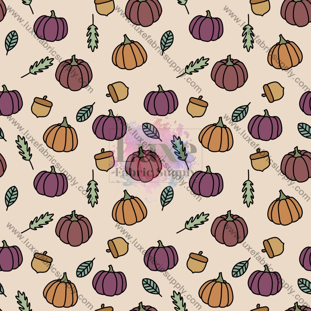 Fall Pumpkin Doodles Fabric