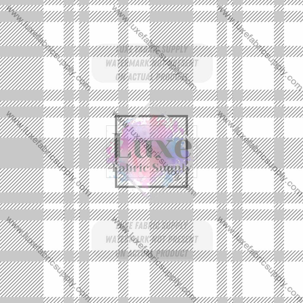 Wfg0112 Grey Plaid Fabric