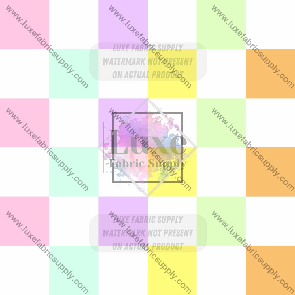 Wfg0245 Checkered Pastels Fabric