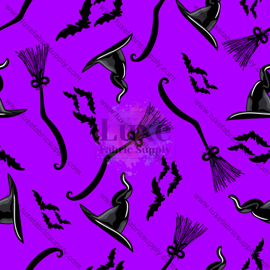 Witches Purple Fabric Fabrics